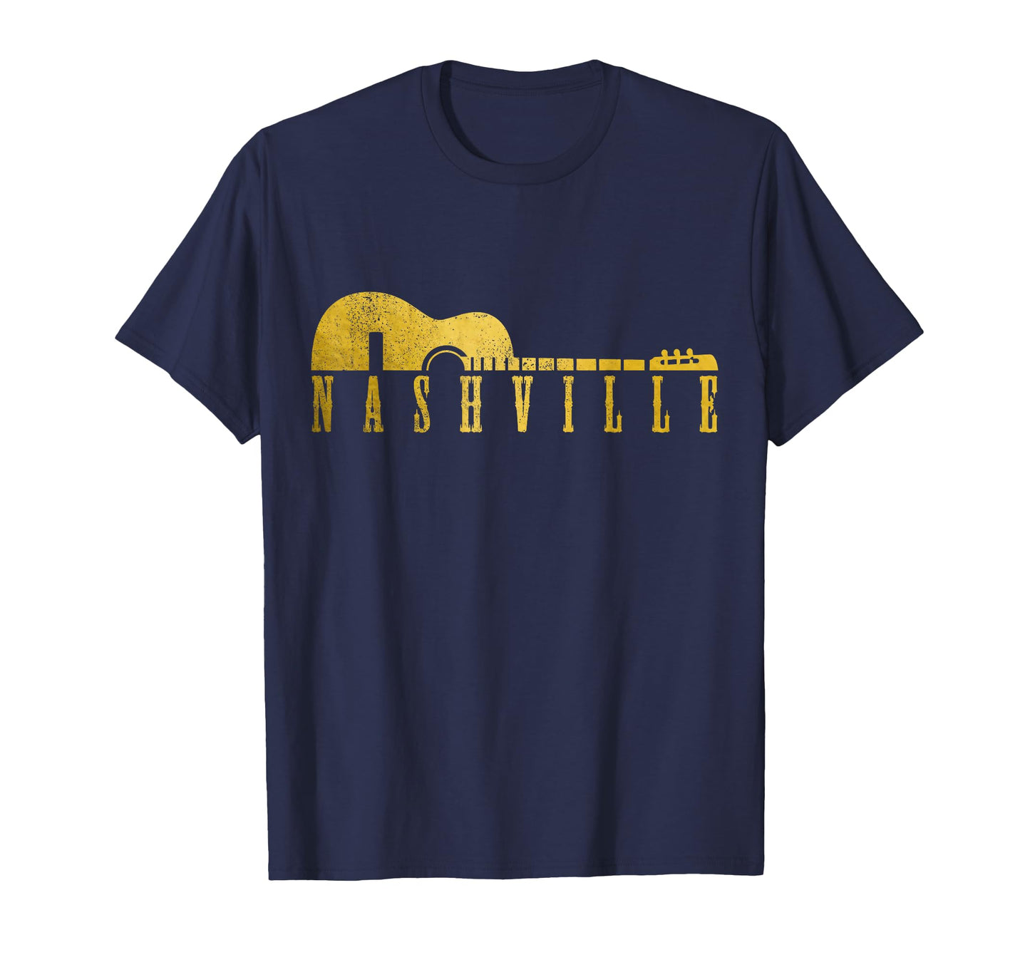 Nashville Tennessee Country Music City Guitar Vintage Nash T-Shirt