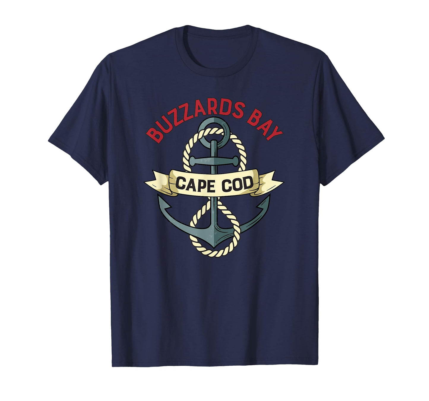 Buzzards Bay Anchor graphic T-Shirt