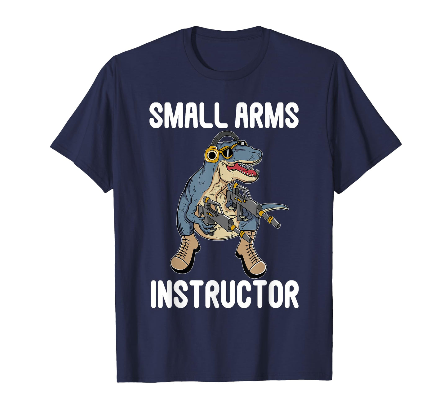 Small Arms Instructor Rex Dinosaur Gun for Firearm Trainer T-Shirt