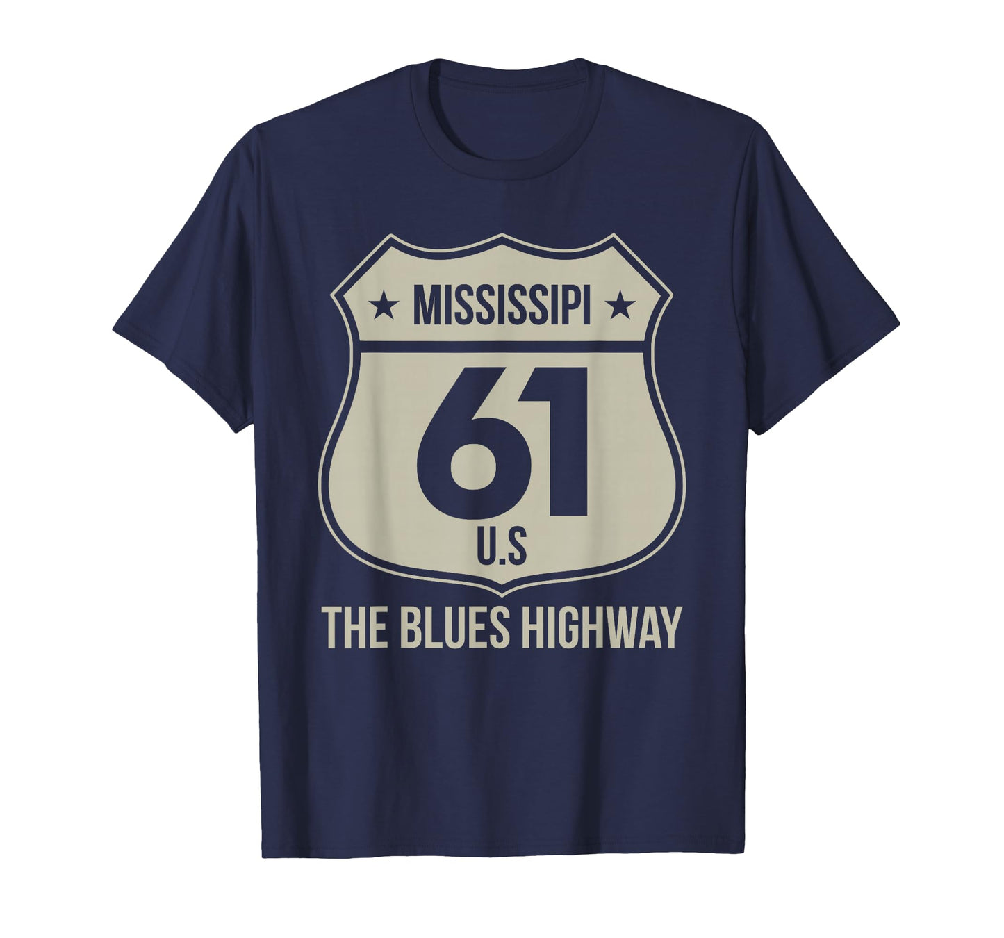 Mississippi US 61 The Blues Highway Gift for US Citizens T-Shirt