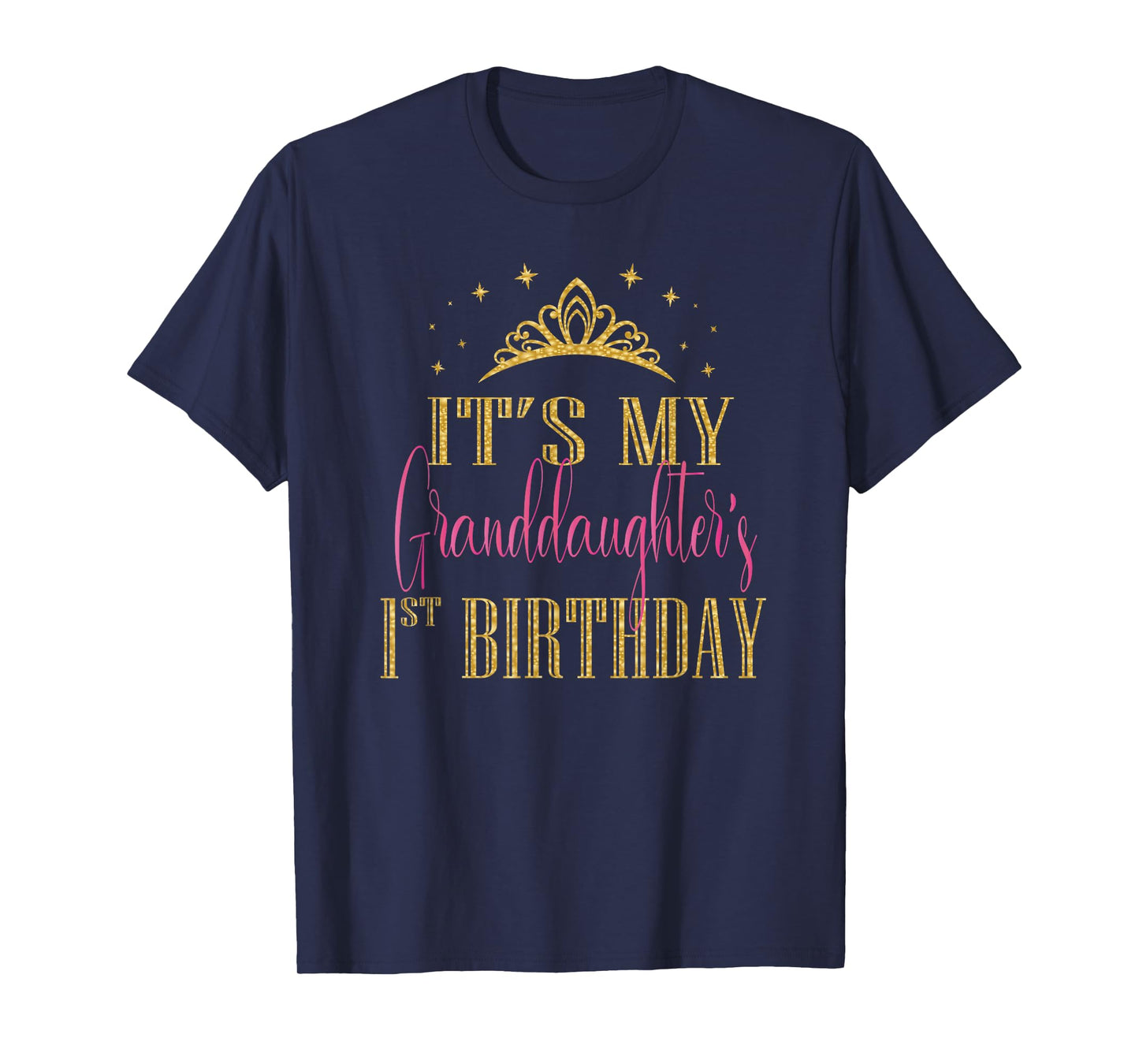 It's My Granddaughter 1st Birthday Girls Party Matching T-Shirt