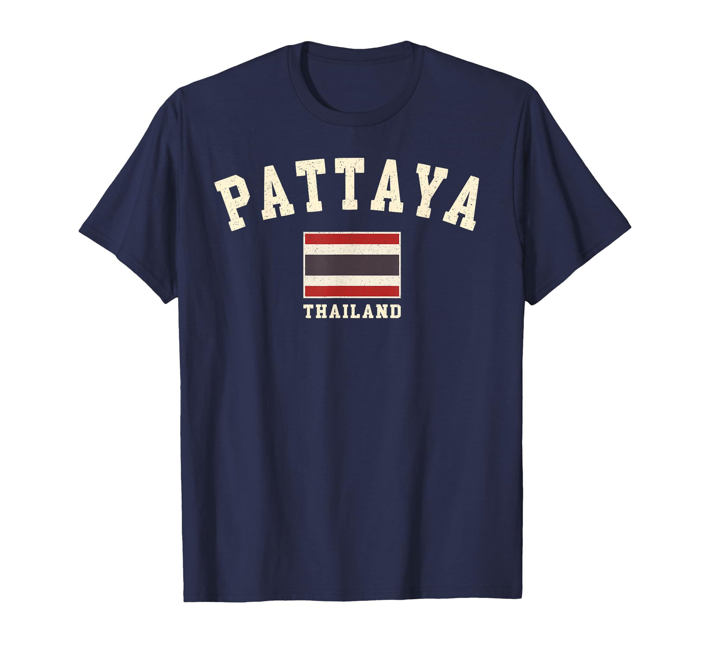 Vintage Pattaya Thailand Thai Flag Souvenir Retro Graphic T-Shirt