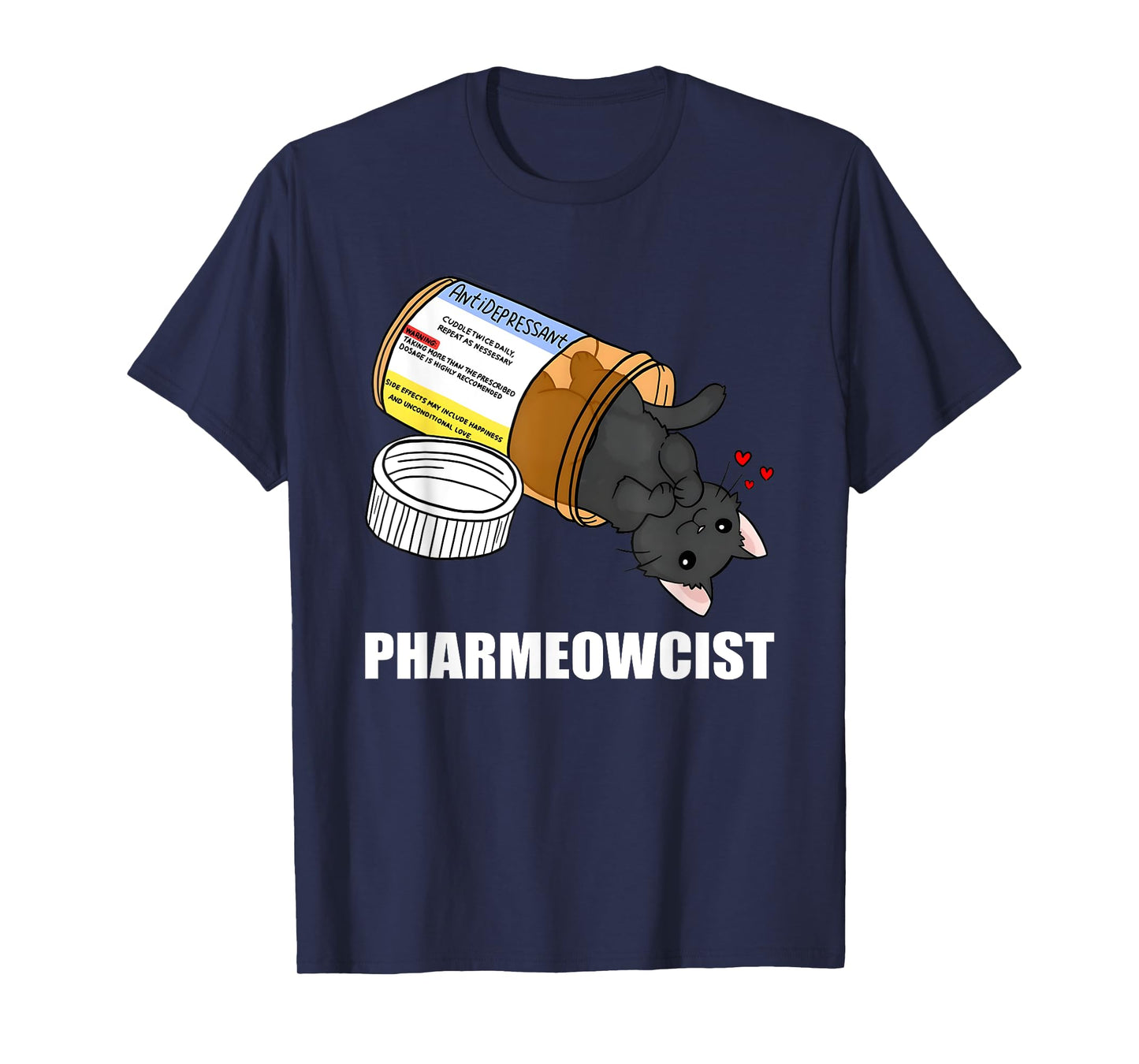 Pharmacist Anti Depressant Cat T-Shirt