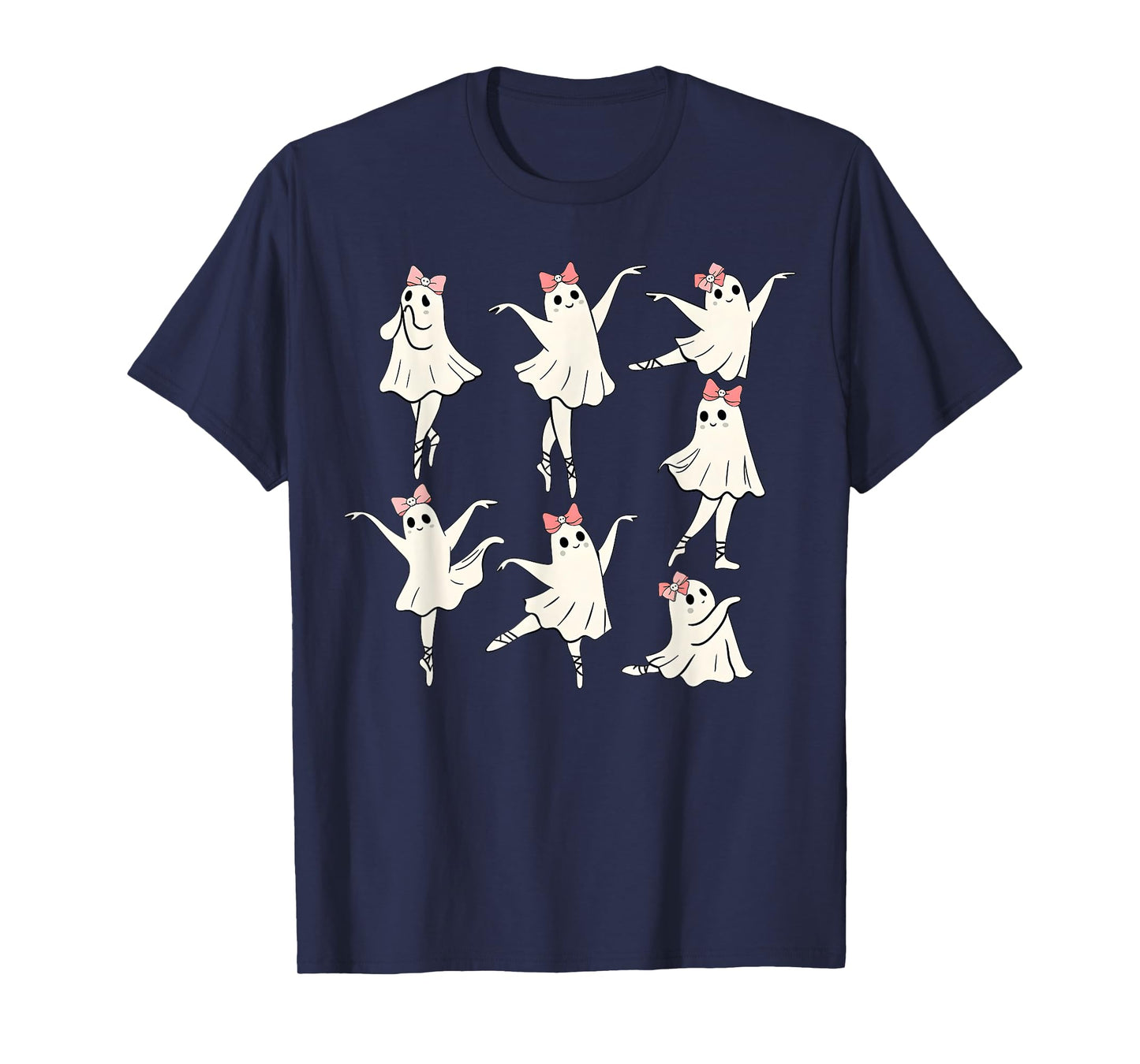 Ballet Ghost Ballet Dancer Spooky Dance Teacher Halloween T-Shirt