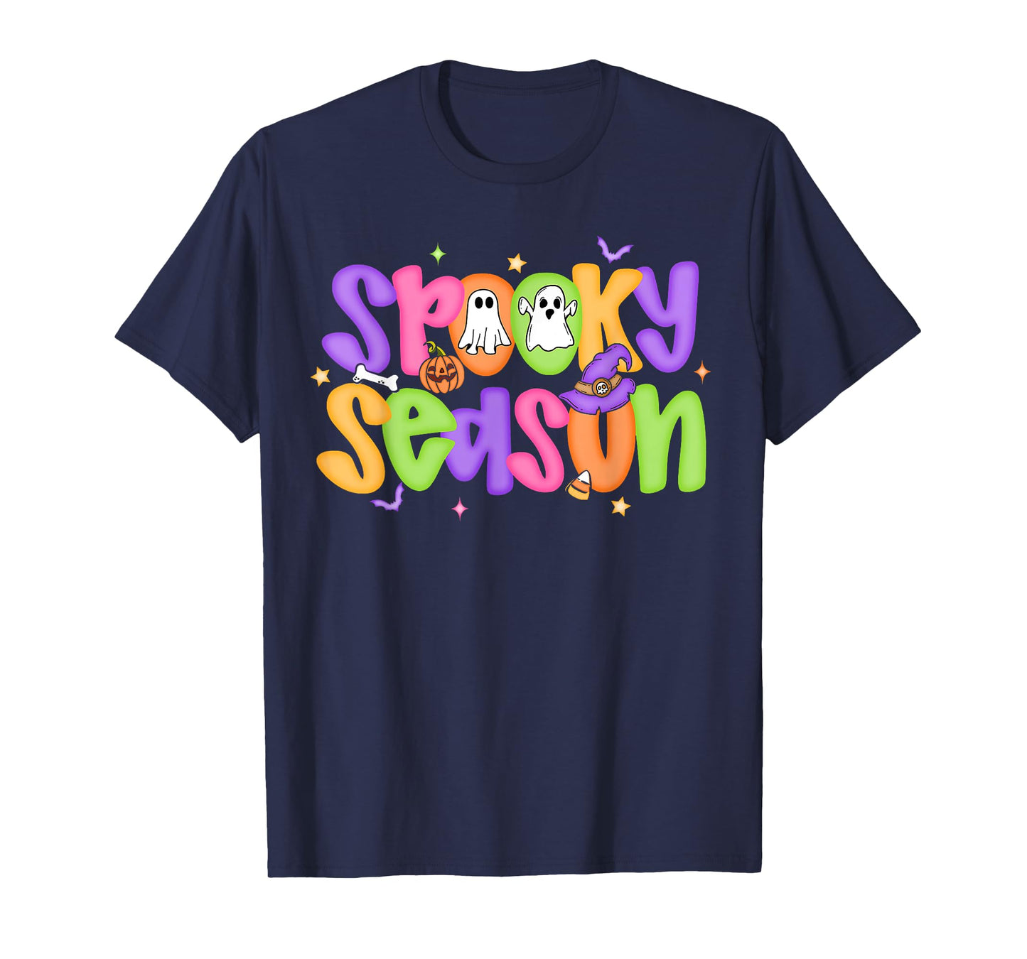 Spooky Season Cute Ghost Halloween Costume Men Women Kid T-Shirt