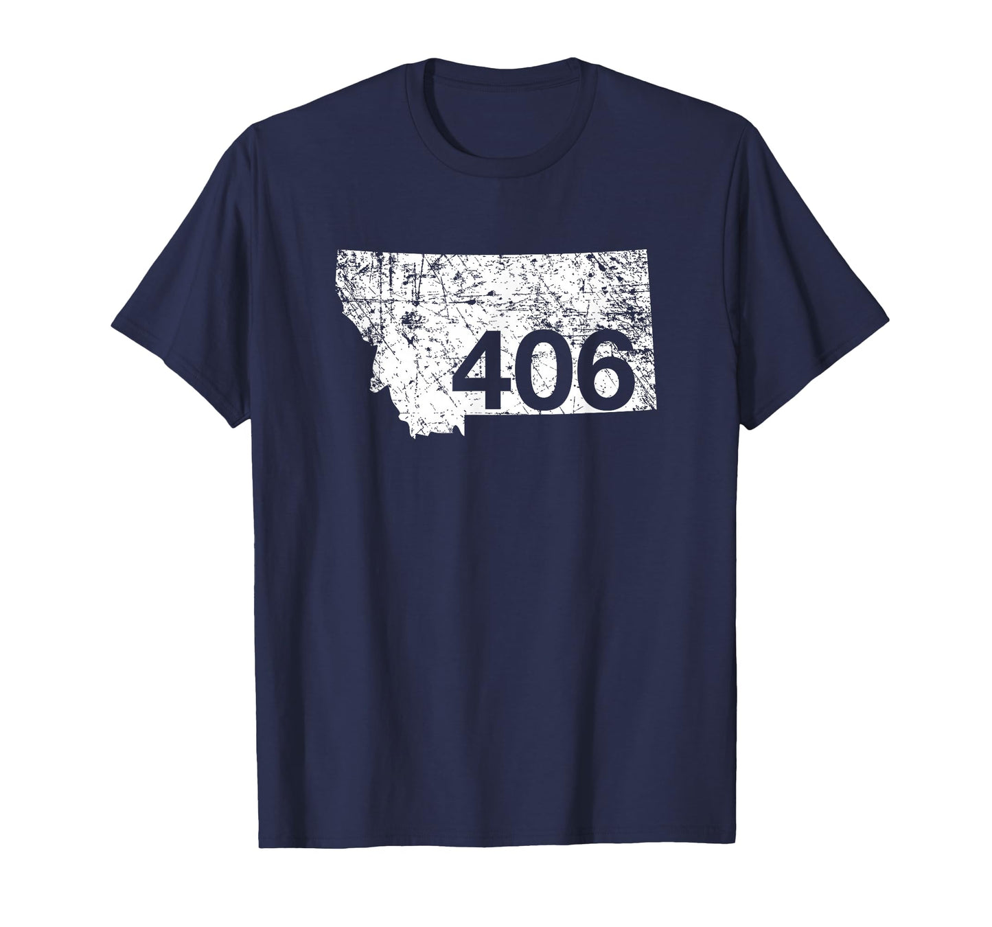 Montana Area Code 406 Cute Hometown Souvenir Gift State T-Shirt