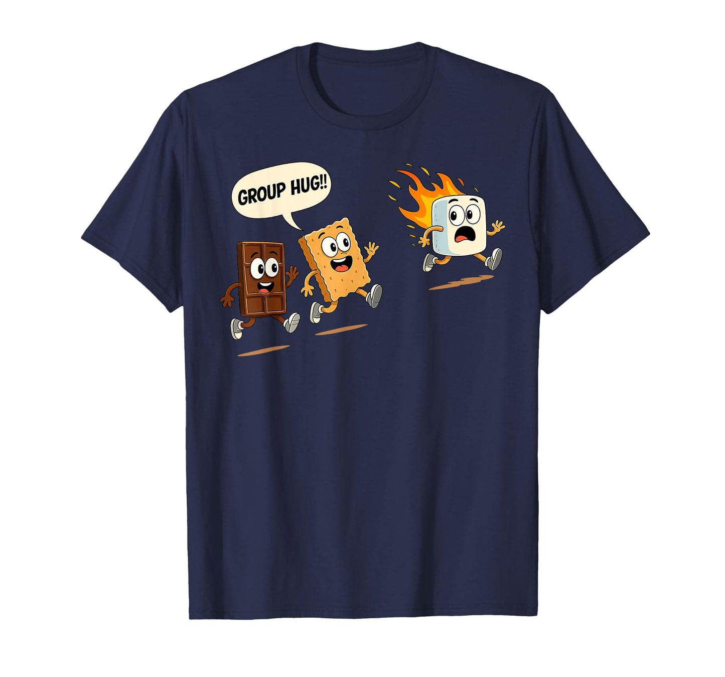 Marshmallow Campfire Smores Funny Camping Gifts Men Women T-Shirt