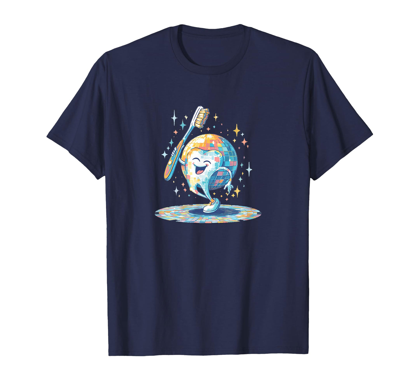 Disco Ball and Tooth Costume for Fairy Toothbrush Lovers T-Shirt