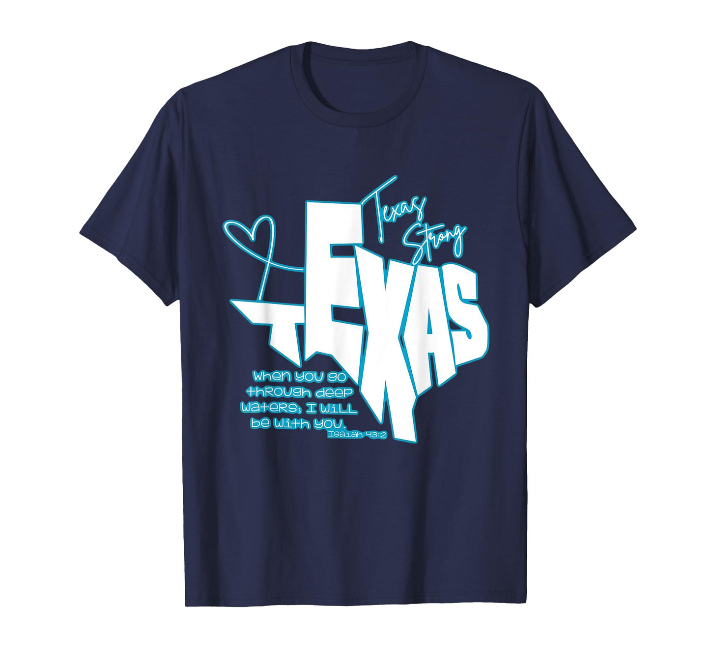 When you go through deep waters, I will be with you. T-Shirt