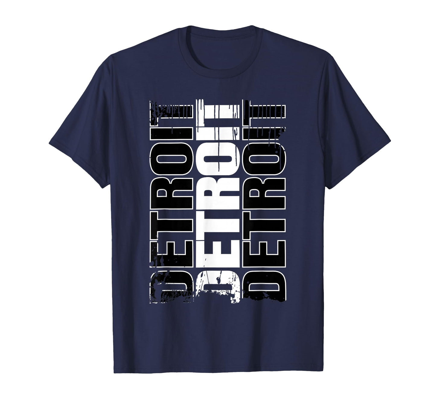 Detroit Hometown City DET Pride Grunge Detroit T-Shirt