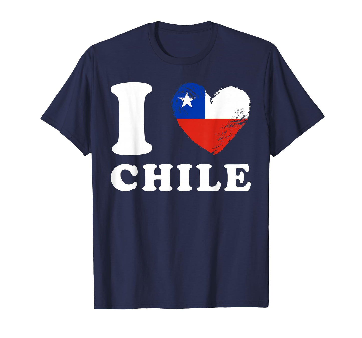 I Love Chile - Heart Flag Chile T-Shirt