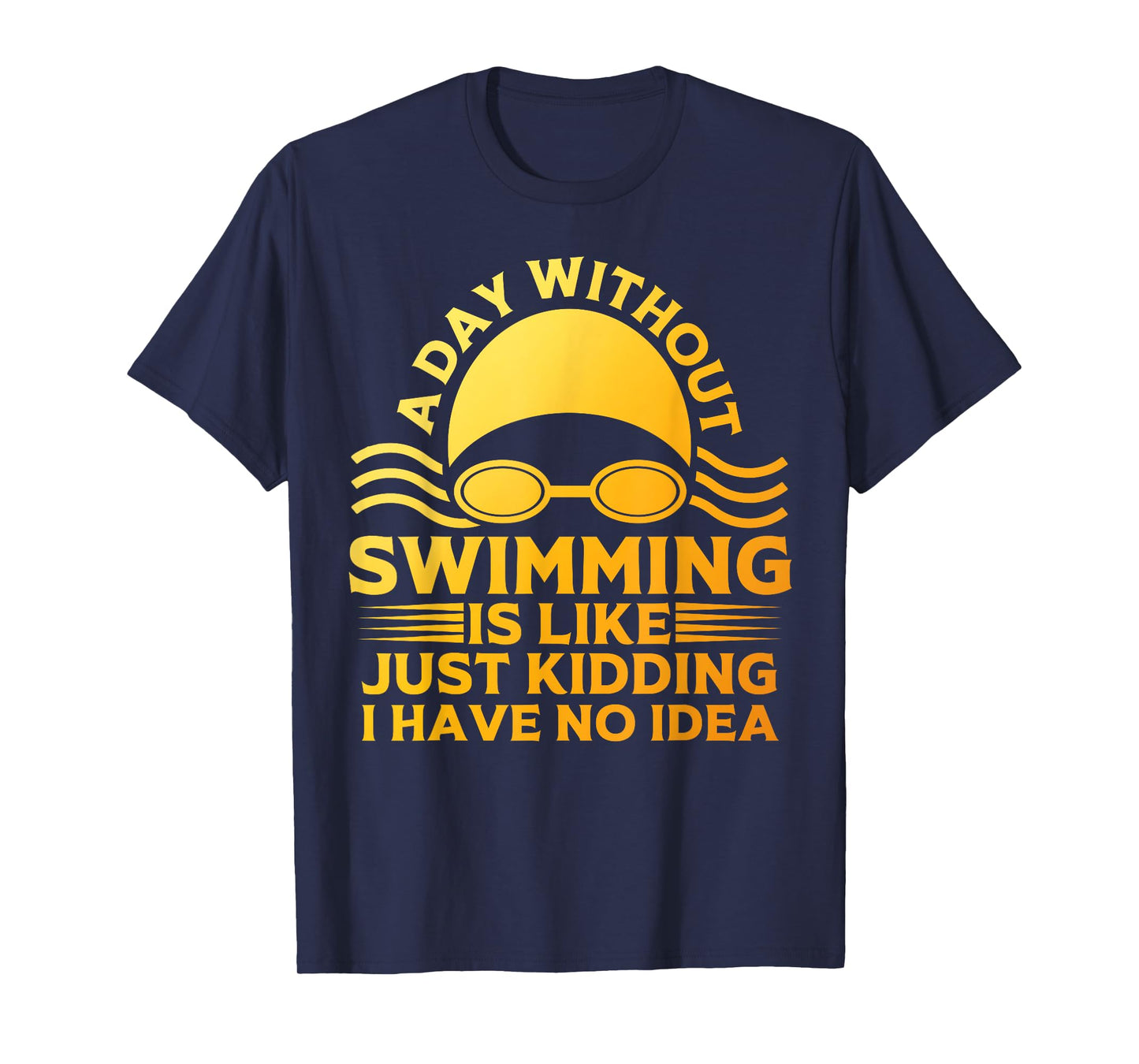 Funny Swimming Art For Men Women Swim Team Coach Swimmer T-Shirt