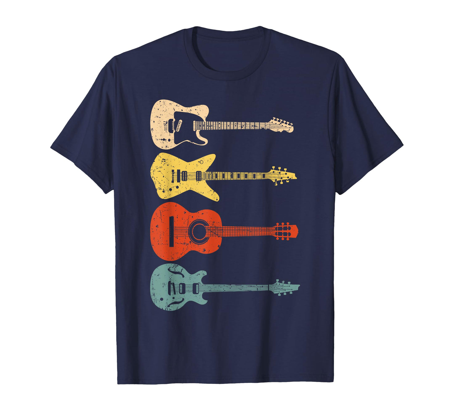 Cool Guitar Players Art Men Women Vintage Acoustic Guitarist T-Shirt