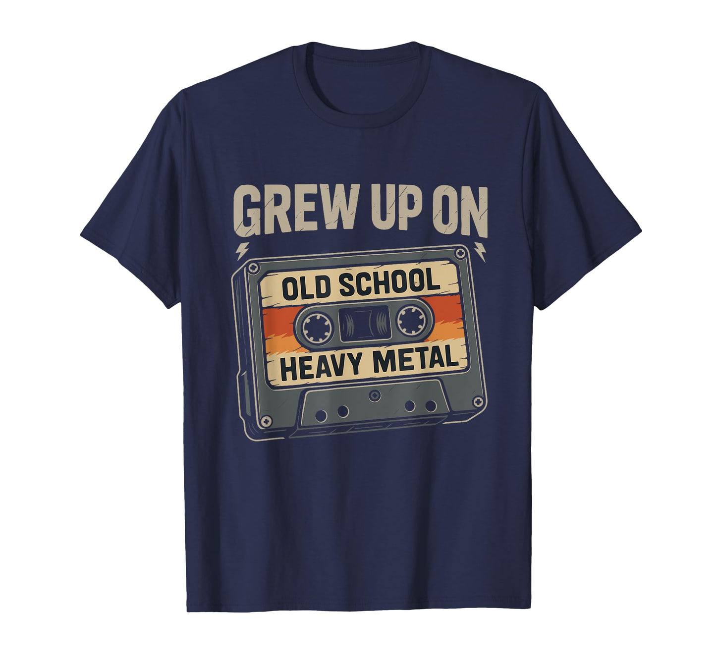 Grew Up on Heavy Metal Music Lovers Apparel T-Shirt