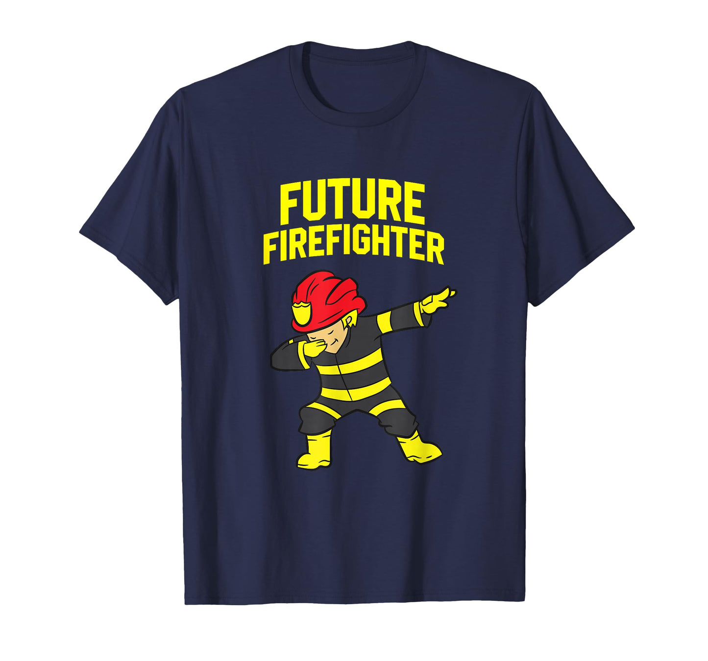 Dabbing Firefighter Kids Future Firefighter T-Shirt