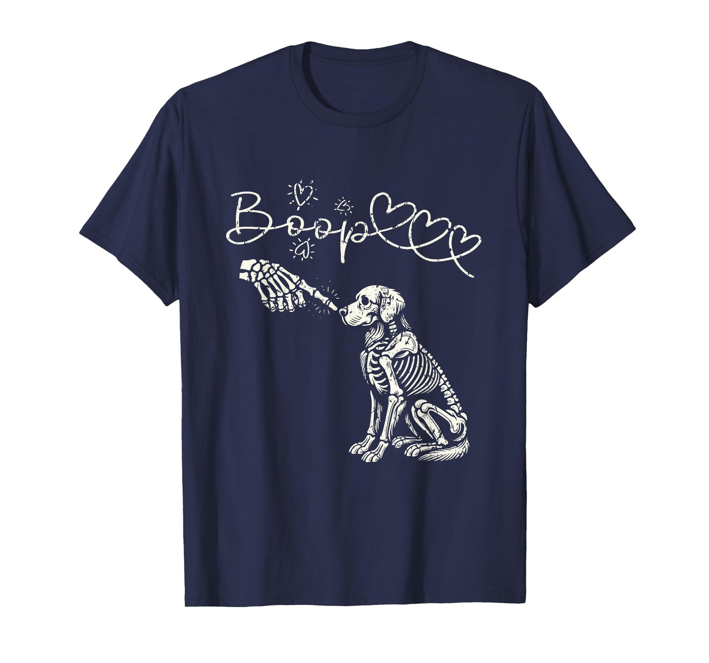 Skeleton Hand Boop Golden Retriever Dog Lover T-Shirt for Men Women Kids