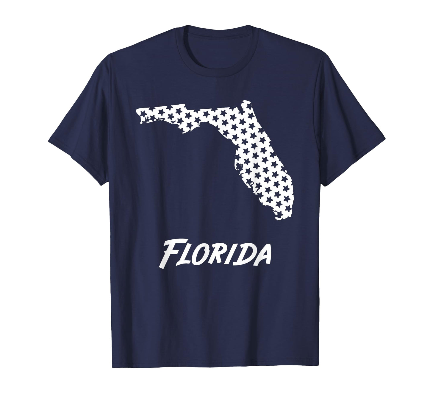 Florida USA State Outline Stars Vintage Retro Design T-Shirt