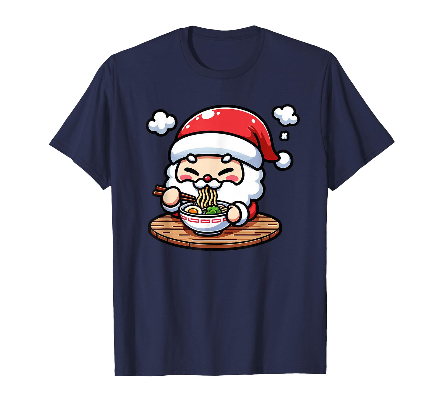 Cute Santa's Christmas Ramen Japanese Xmas Anime Noodles T-Shirt