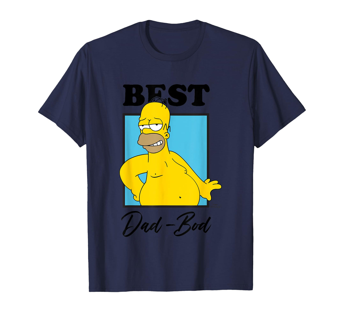 The Simpsons Father's Day Homer Best Dad Bod T-Shirt