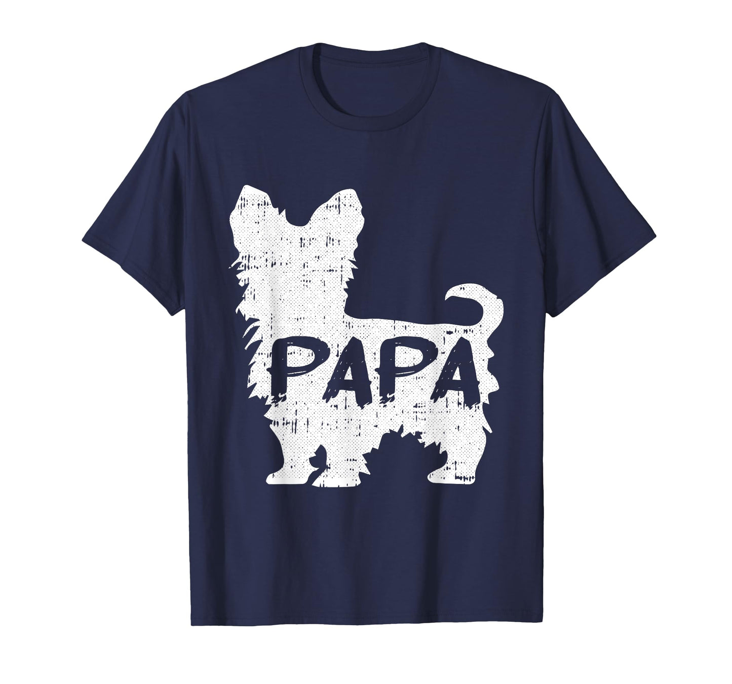 Yorkshire Terrier Papa Dog Puppy Doggie Pet Lover Yorkie Dad T-Shirt