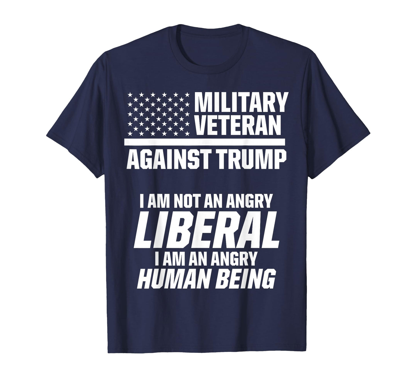 Military Veterans Against Trump 2020 Liberal USA Election T-Shirt
