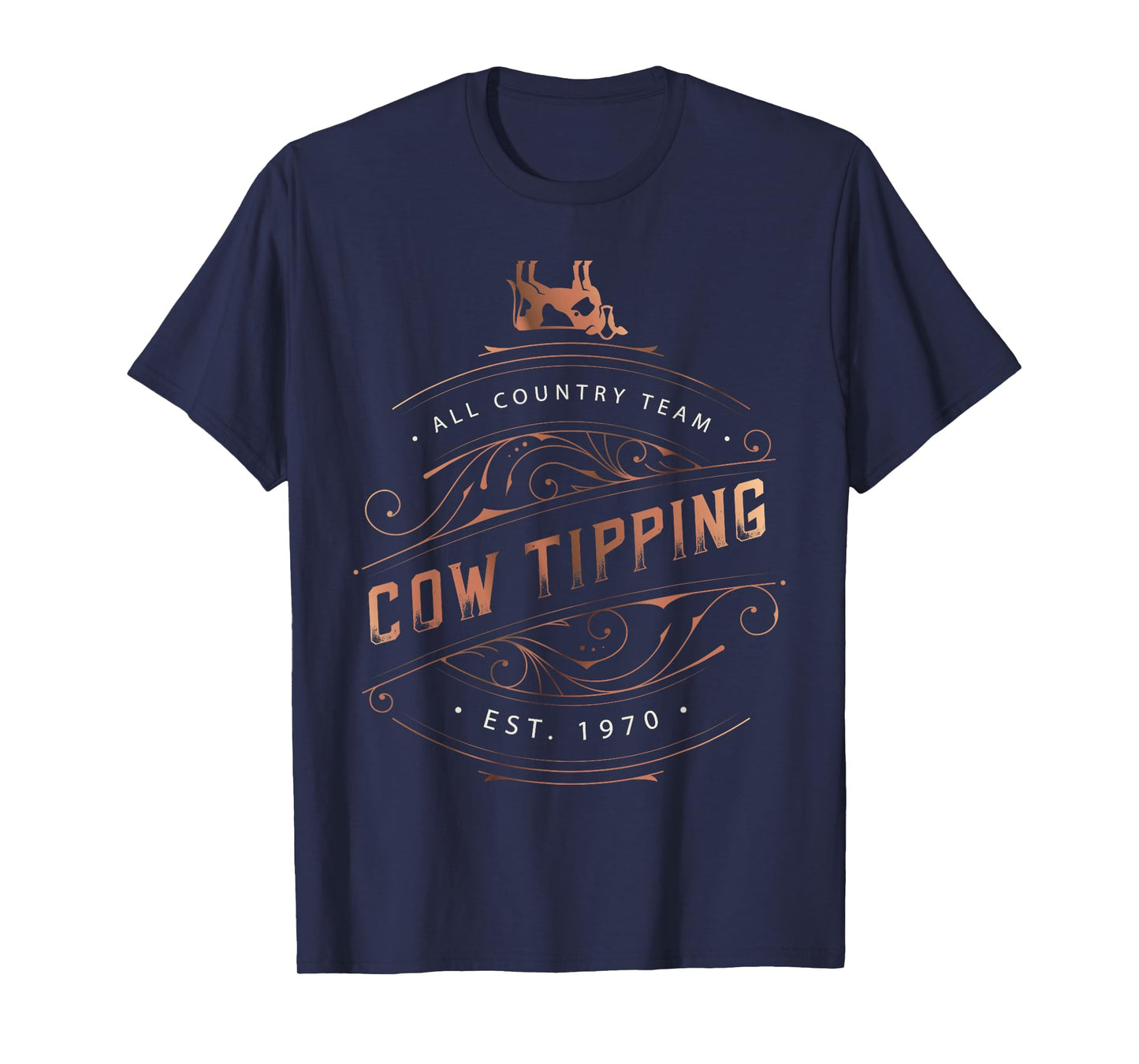Funny All Country Cow Tipping Team T-Shirt