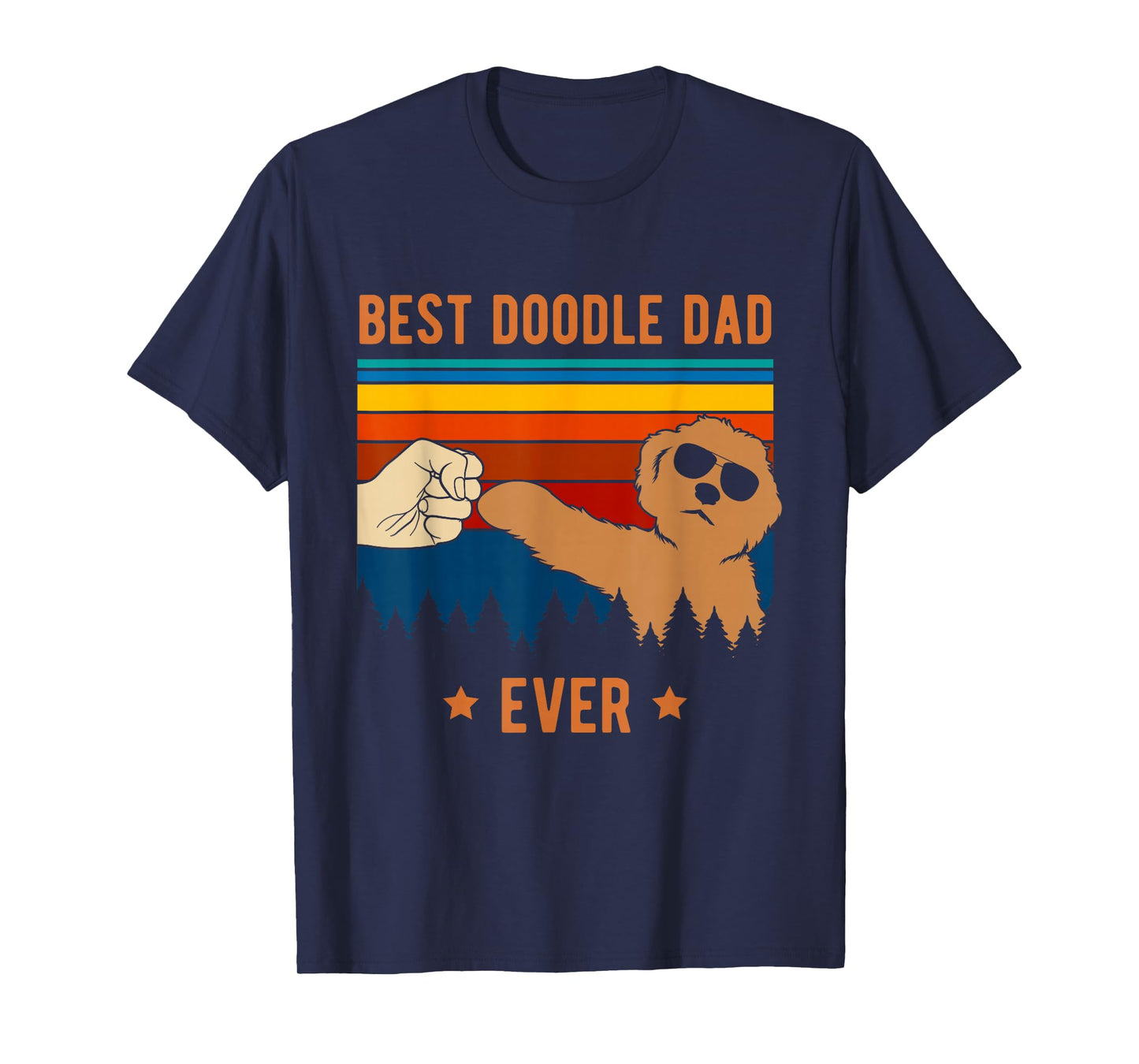 Best Doodle Dad Ever - Funny Dog Goldendoodle Labradoodle T-Shirt Small