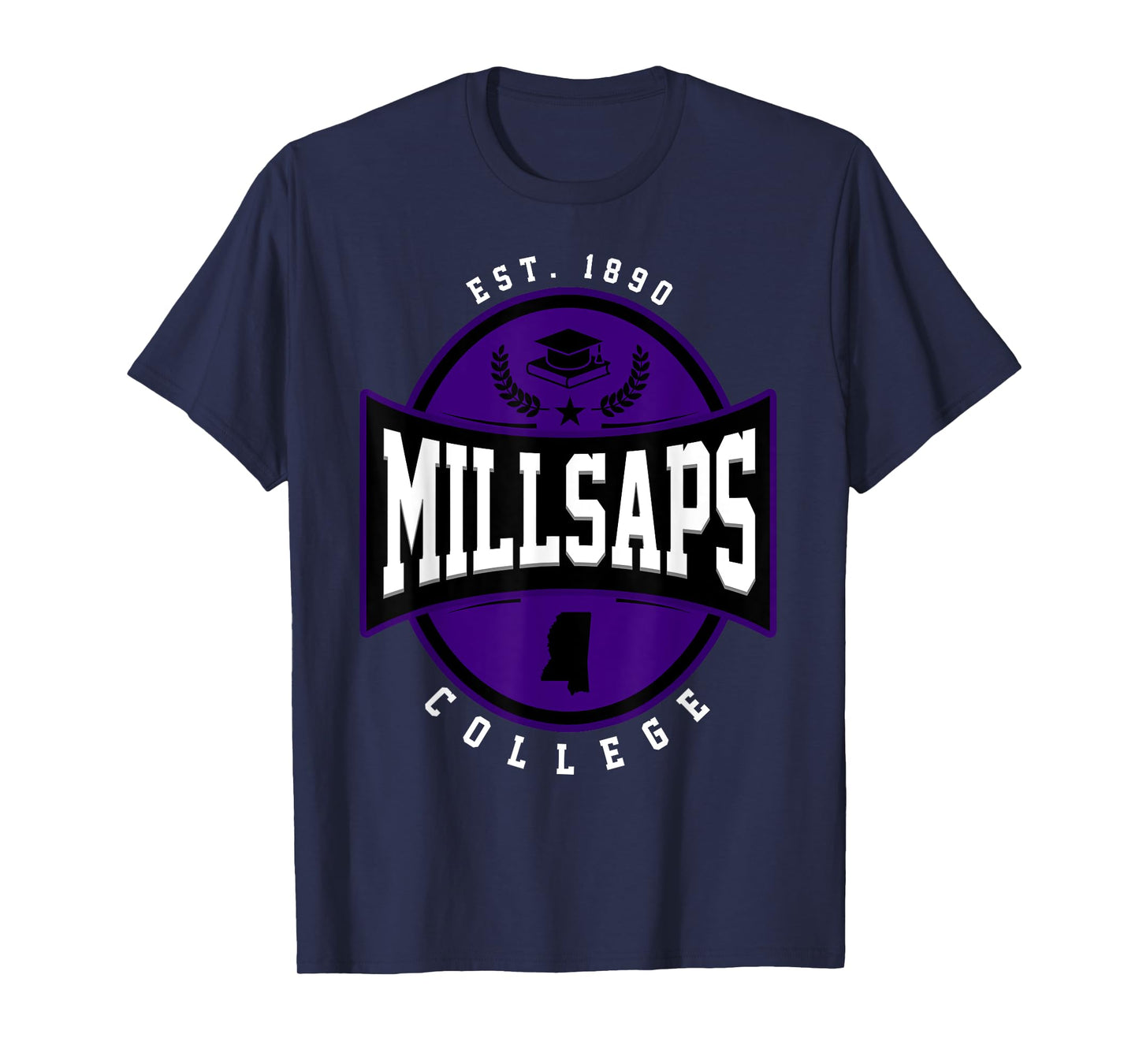 Millsaps College Arch Vintage Design Retro Men Women T-Shirt