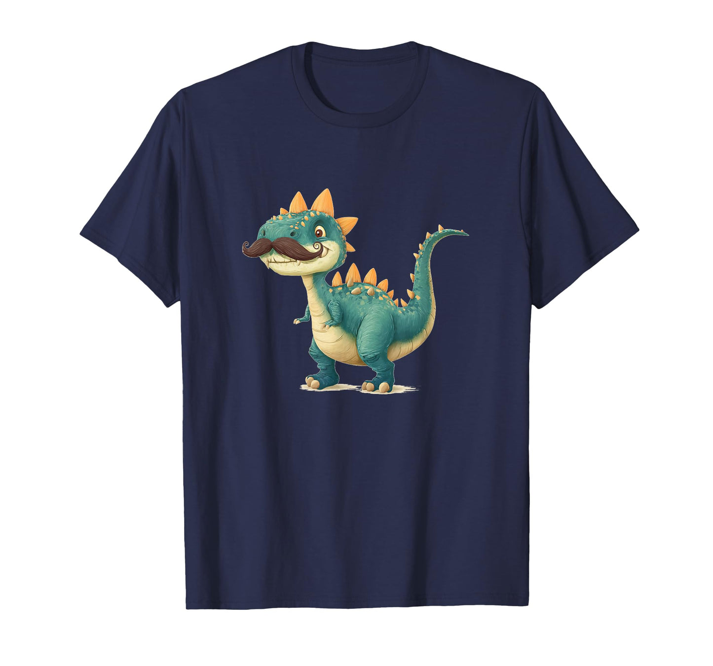 Awesome Mustache Beard Dinosaur Look T-Shirt