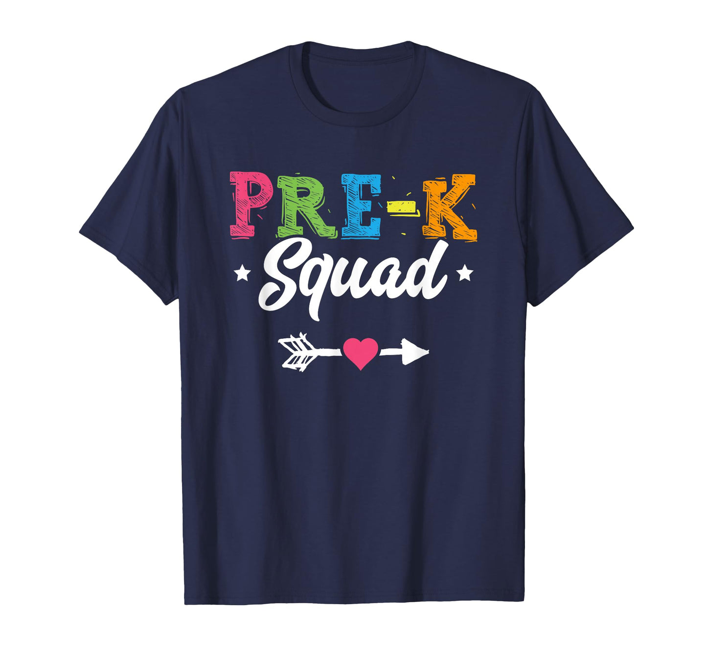 Pre-K Squad Teacher Student Kids Preschool Back To School T-Shirt