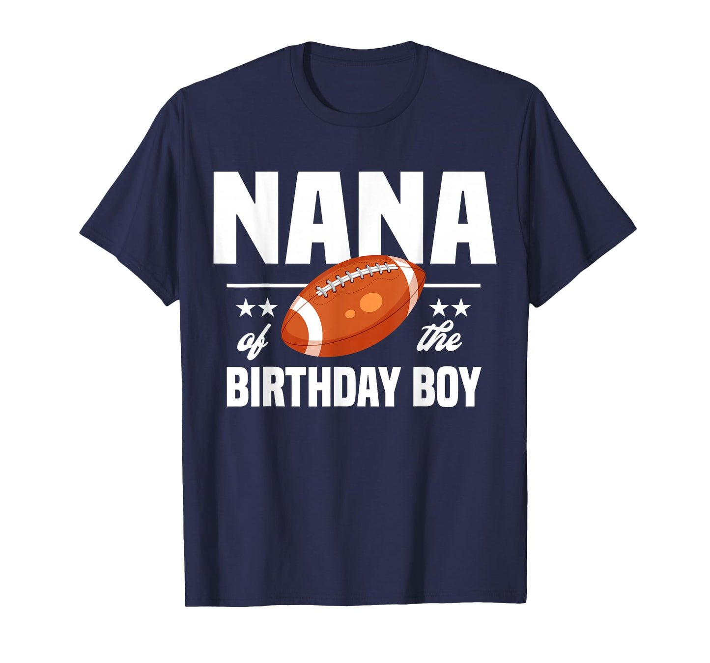 Nana of The Birthday Boy Football Party Outfit T-Shirt