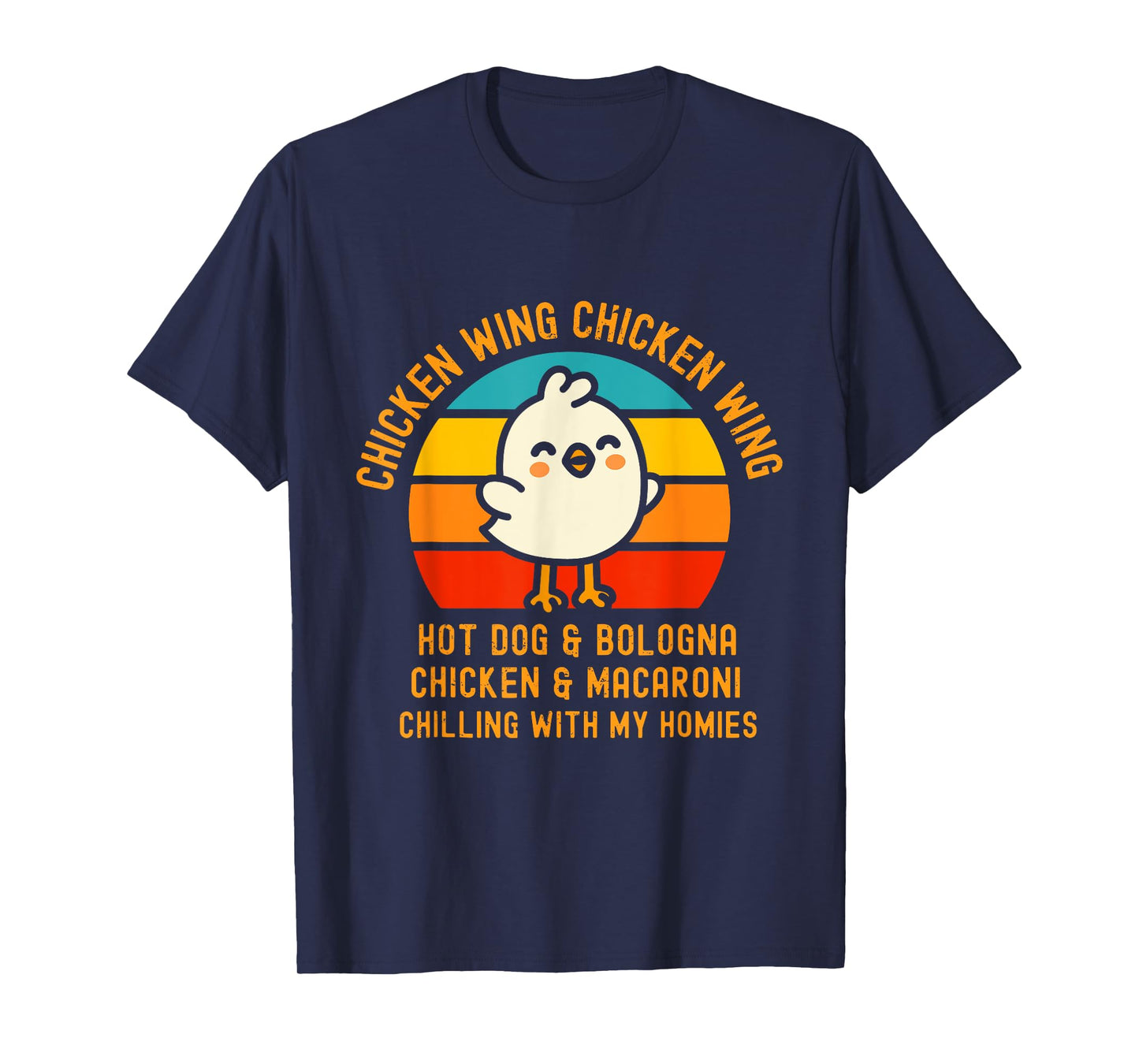 Chicken Wing Chicken Wing Hot Dog and Bologna Funny Toddler T-Shirt