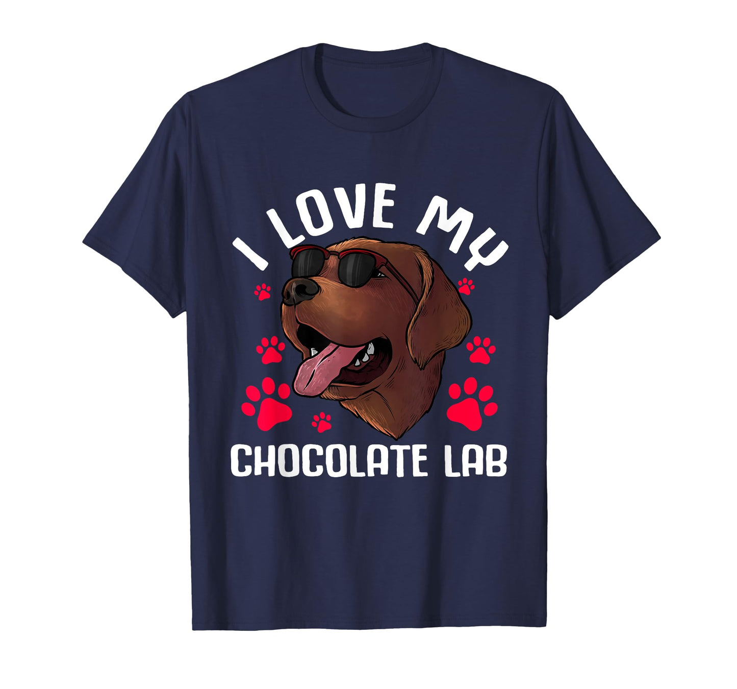 Funny Chocolate Labrador Retriever Gift Men Women Lab Lover T-Shirt