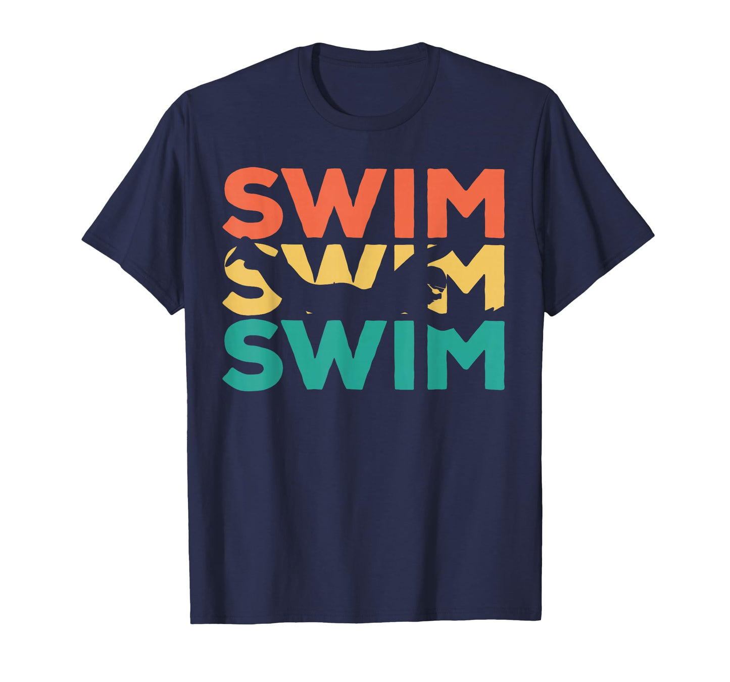 Retro Vintage Swimming Gift For Swimmers T-Shirt