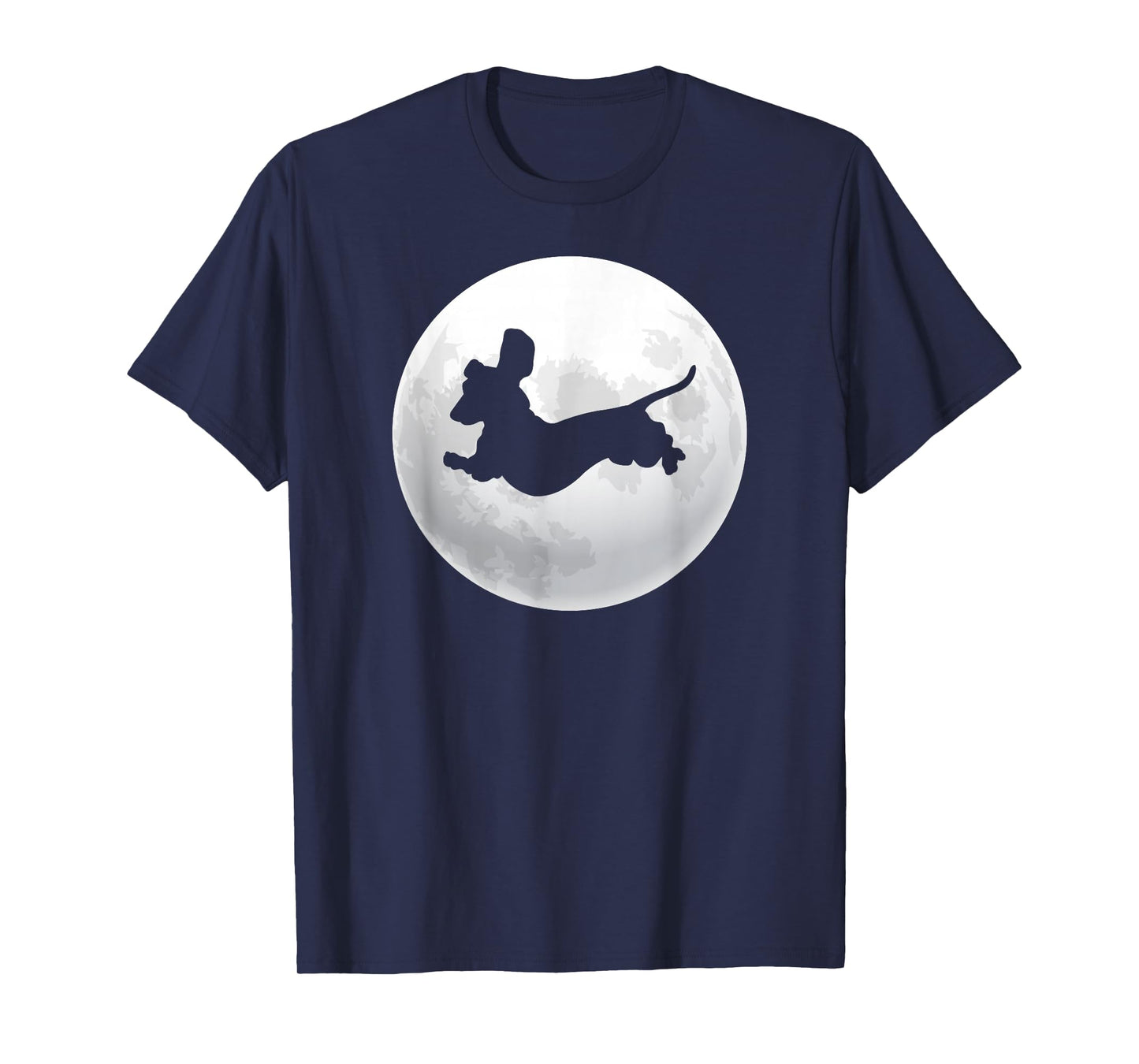 Dachshund Dachshund Silhouette Dog Retro Moon T-Shirt