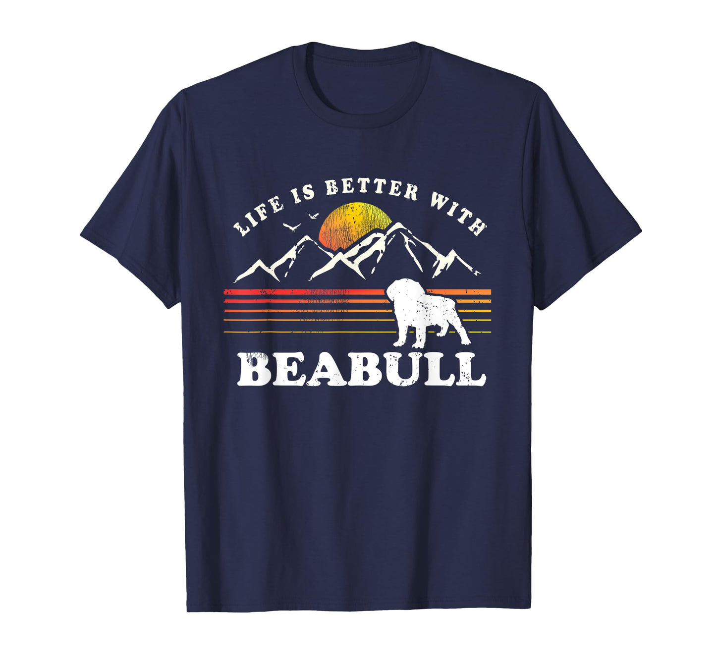 Life Better Beabull Vintage Dog Mom Dad T-Shirt