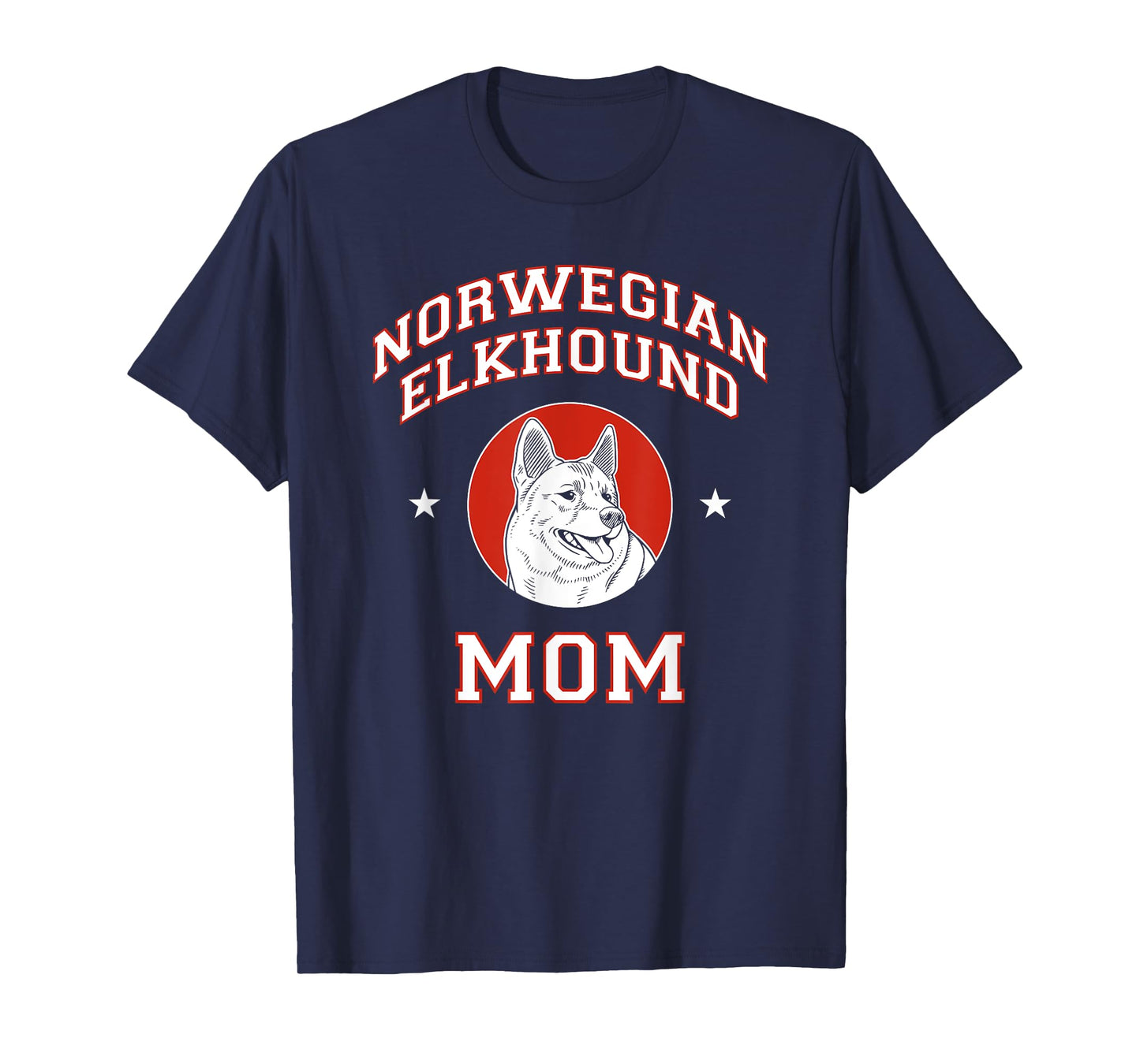 Norwegian Elkhound Mom Dog Mother T-Shirt