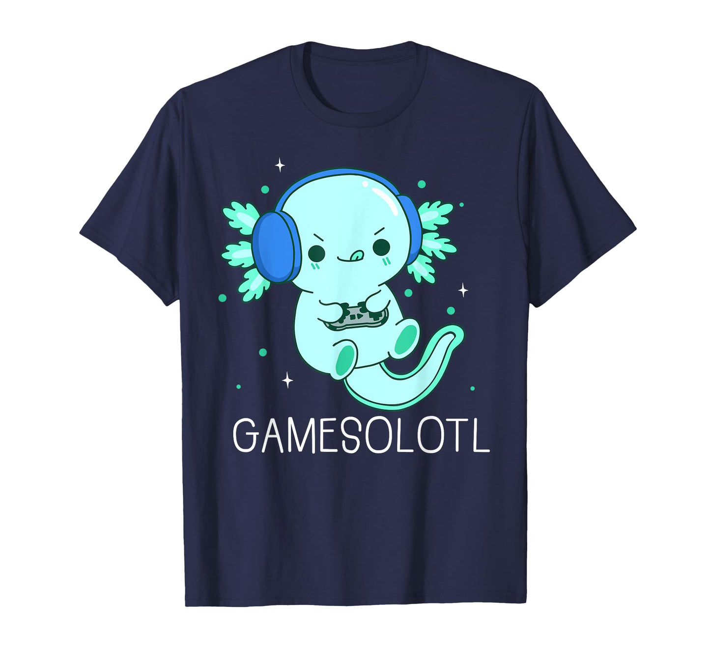Kawaii Gamesolotl Axolotl Gamer Anime Gifts Boys Girls T-Shirt