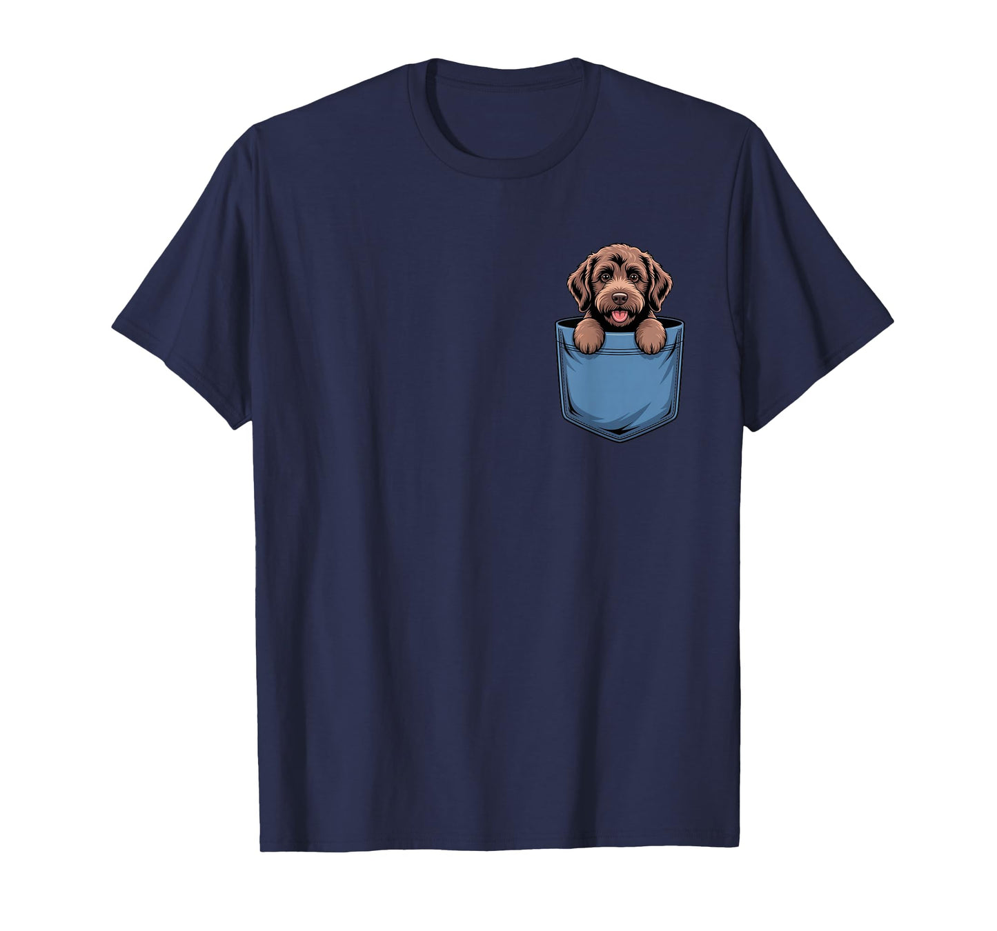 Cute Pocket Labradoodle Lover Chocolate Doodle Dog Mom T-Shirt