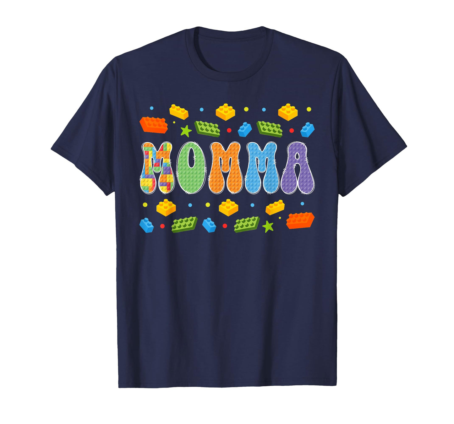 Momma Building Bricks Block Master Builder Matching T-Shirt