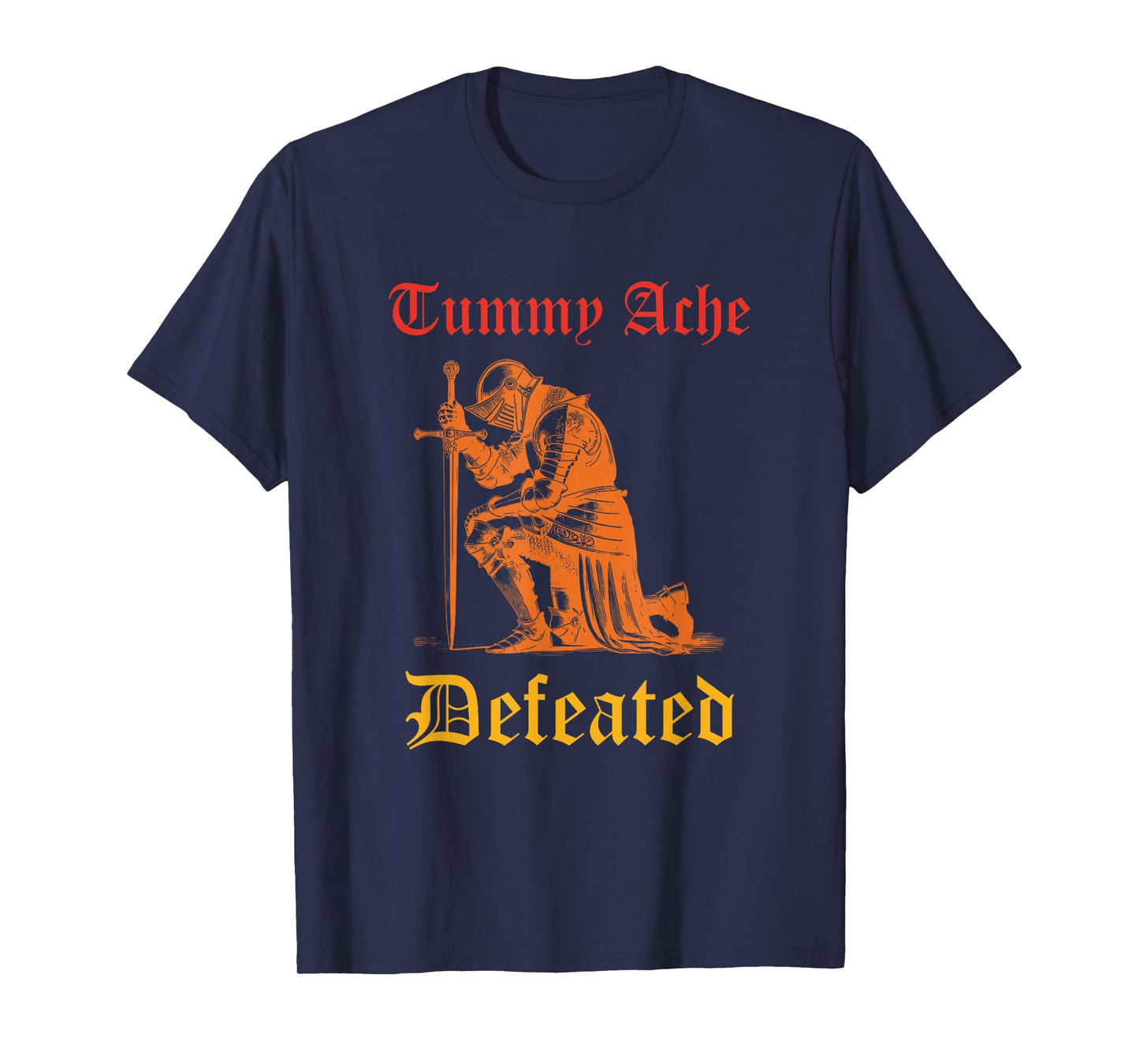Tummy Ache Defeated Vintage Design T-Shirt