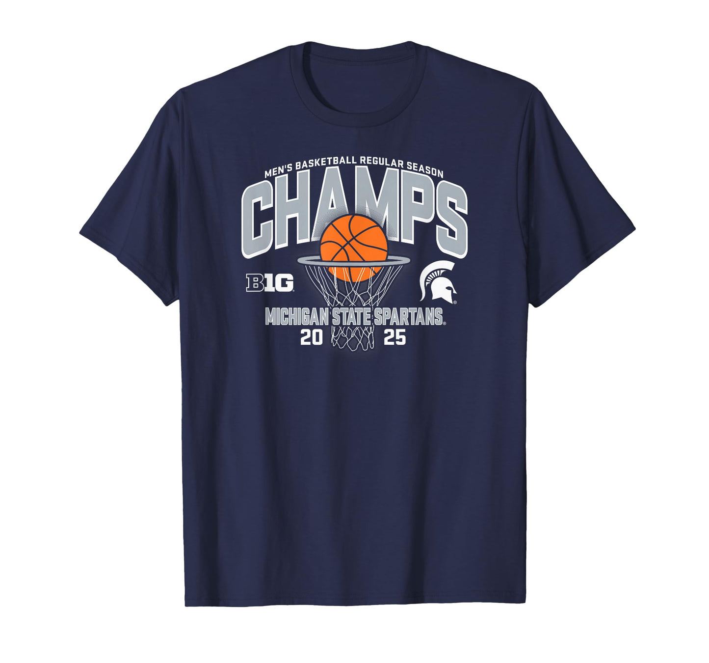 Michigan State Spartans Men's Basketball Big Ten Champs '25 T-Shirt