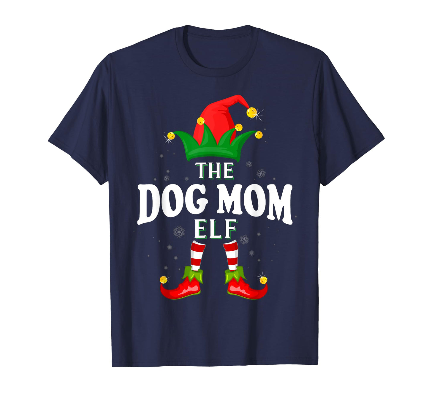 Xmas Dog mom Elf Family Matching Christmas Pajama T-Shirt
