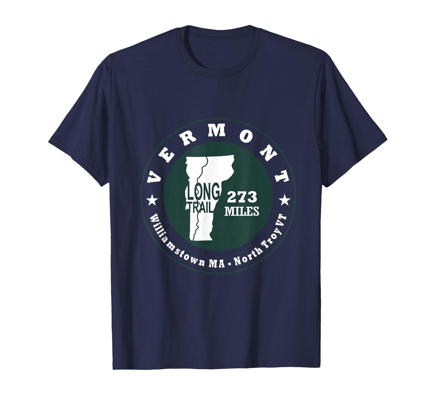 VERMONT LONG TRAIL HIKING T Shirt Vermont Trekking Tee T-Shirt