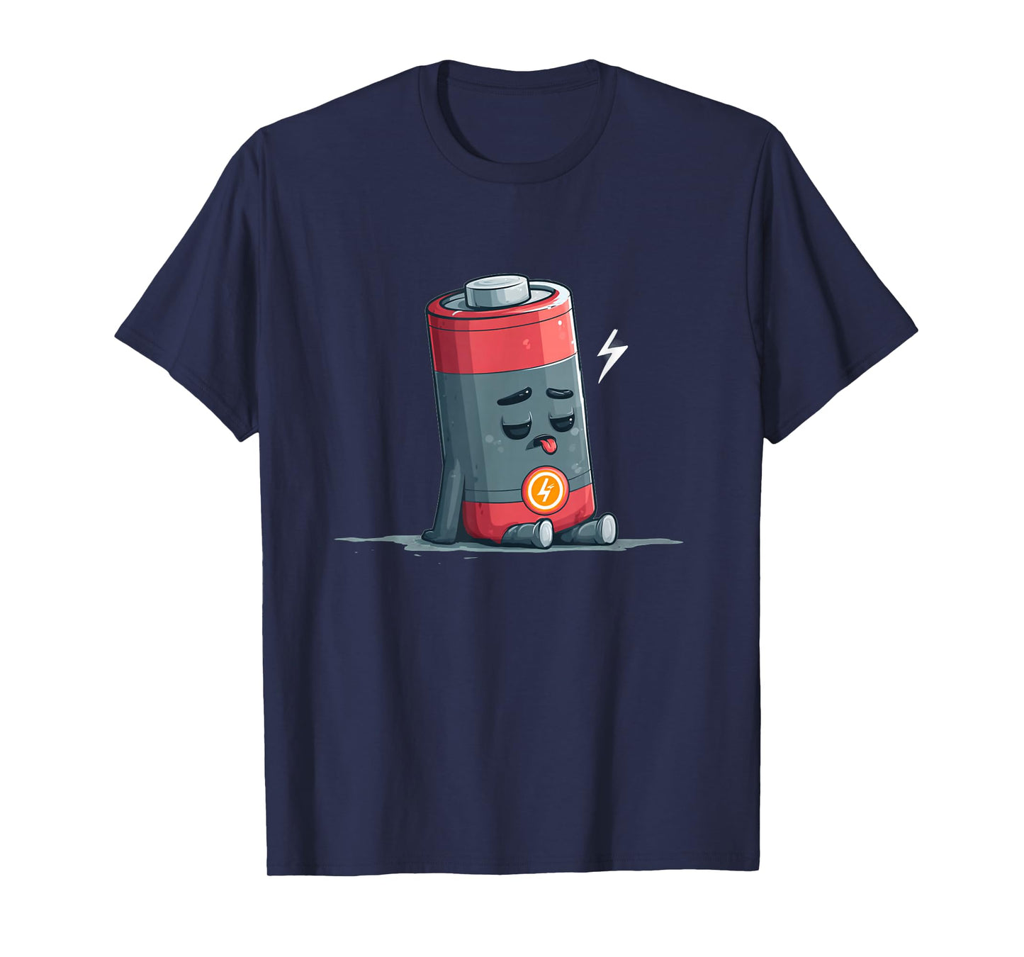 Sleeping Low Battery Costume for Powerless Boys and Girls T-Shirt