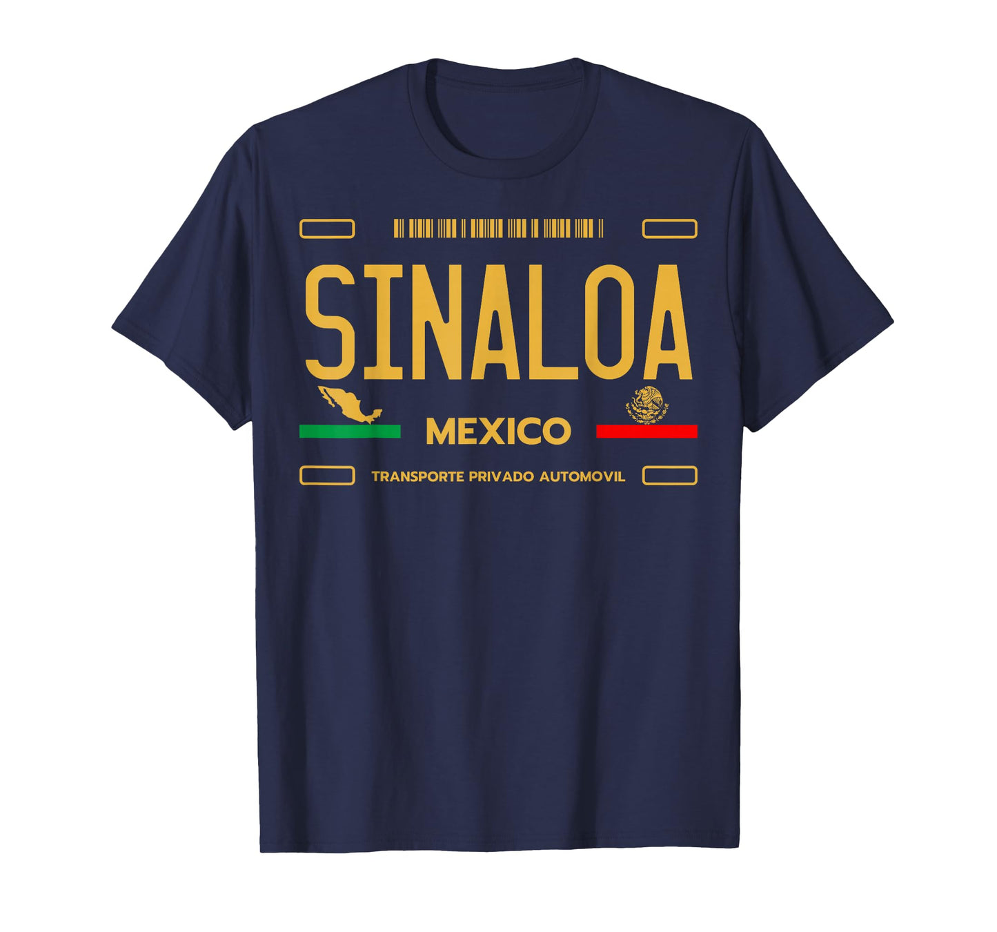 Sinaloa Mexico License Plate Aesthetic Sinaloa T-Shirt