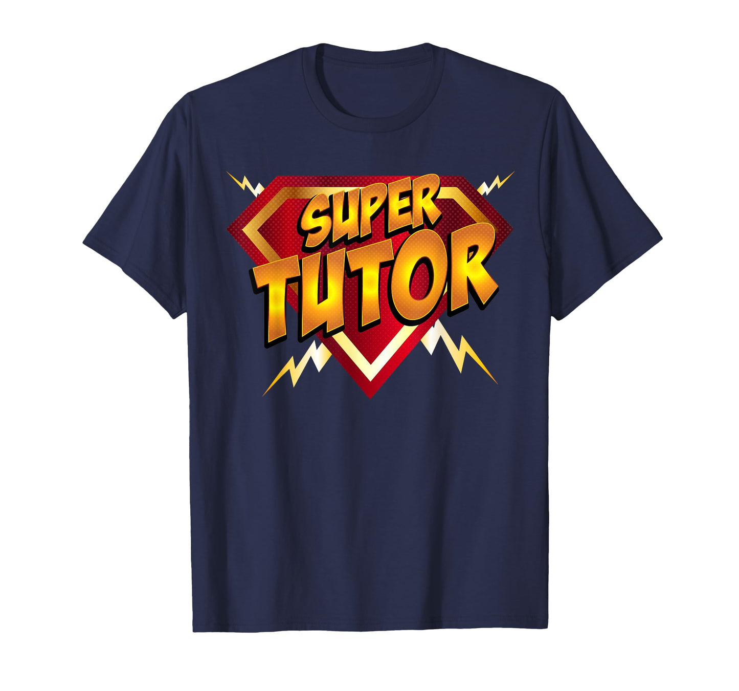 Super Tutor Superhero Instructor Lover's Comic Style T-Shirt