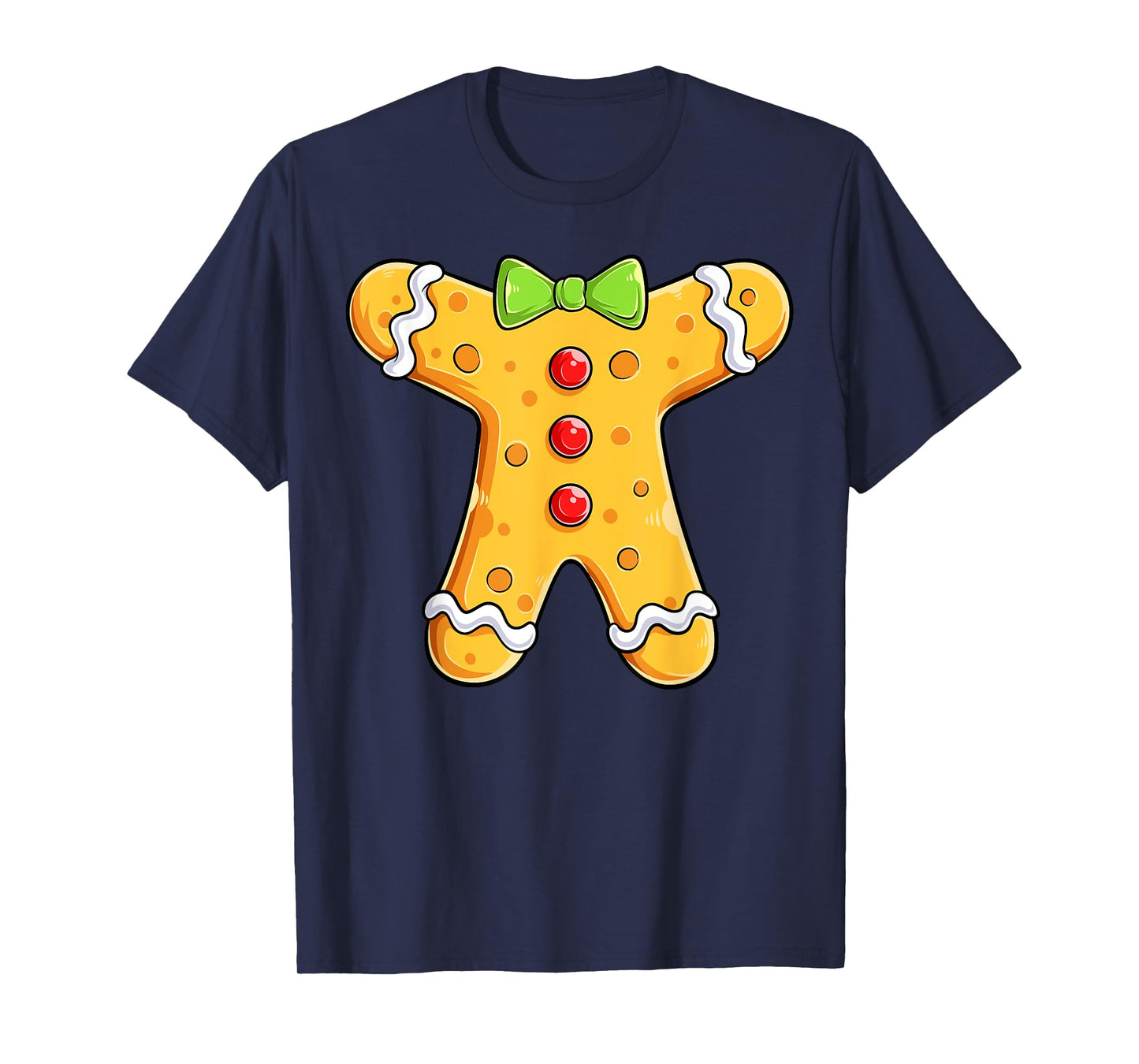 Gingerbread Man Costume Halloween Christmas Boys Girls Kids T-Shirt