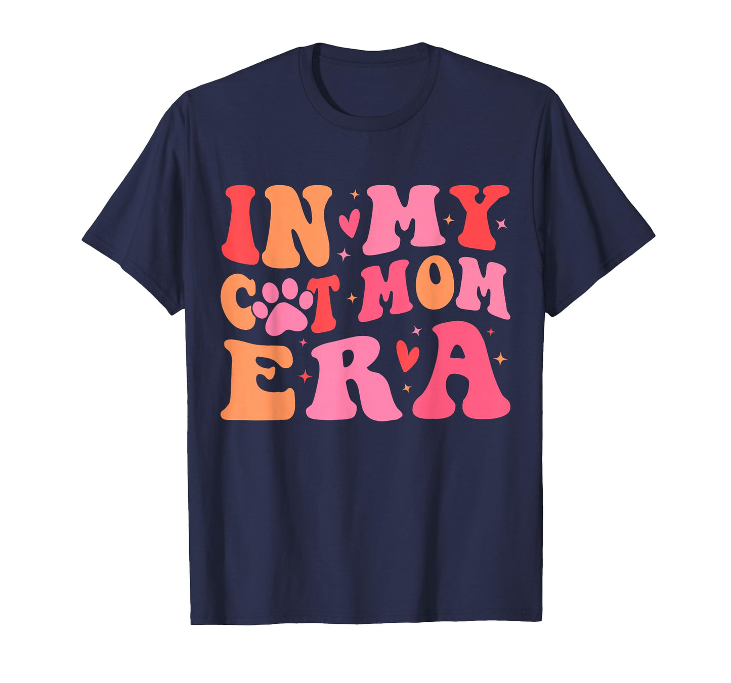 in My Cat Mom Era Cute Cat Mom T-Shirt