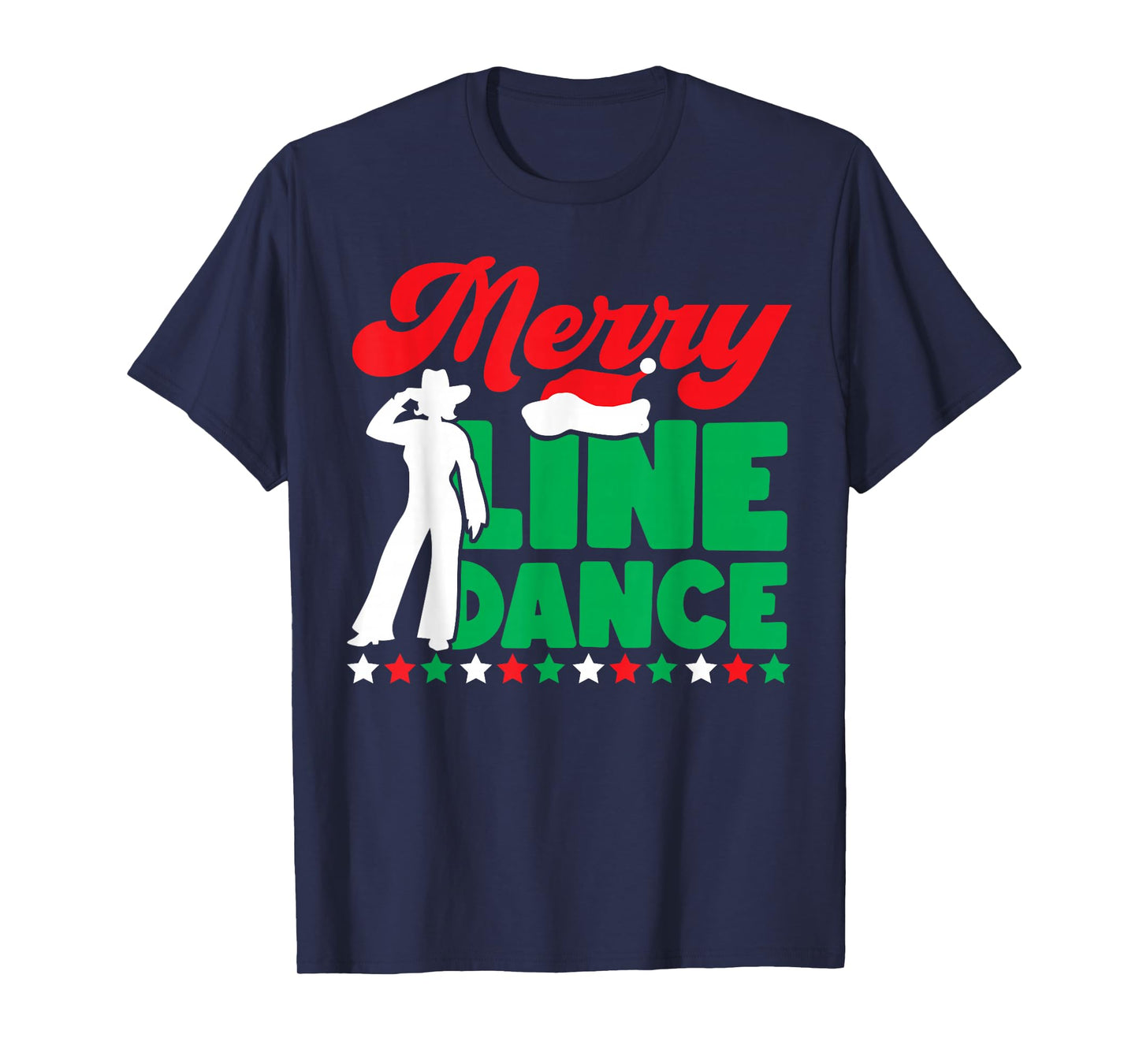 Line Dancing Dance Teacher Christmas Merry Line Dance T-Shirt